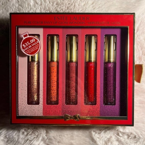 NIB Estee Lauder Pure Color Envy Lip Gloss Wonders Set of 5